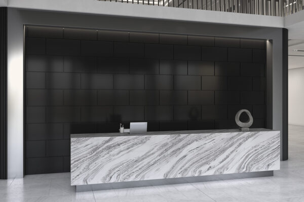 Corian Stonecrest Smoke biuro apdaila