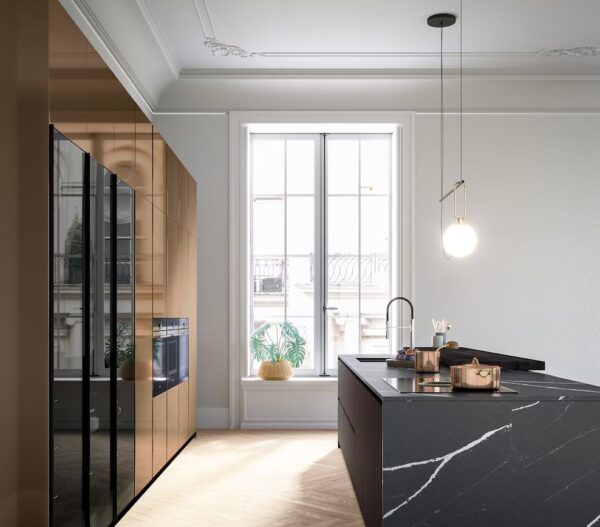 Silestone Et Marquina virtuves stalvirsis